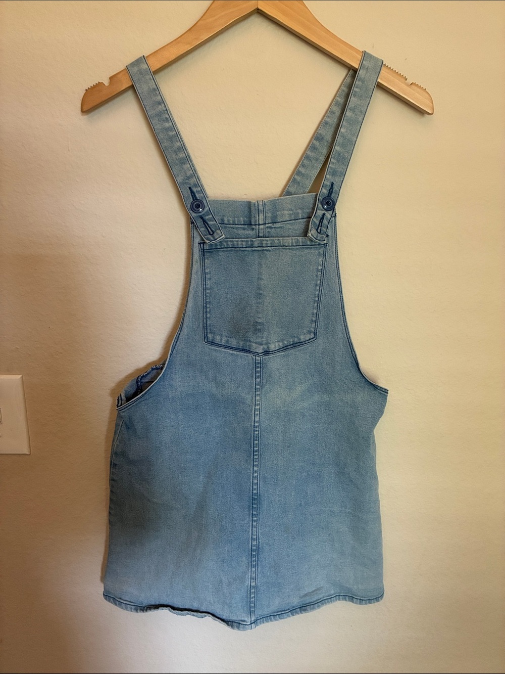 Zara Kids Girls Light Wash Denim Pinafore Jumper Overall Dress 13/14